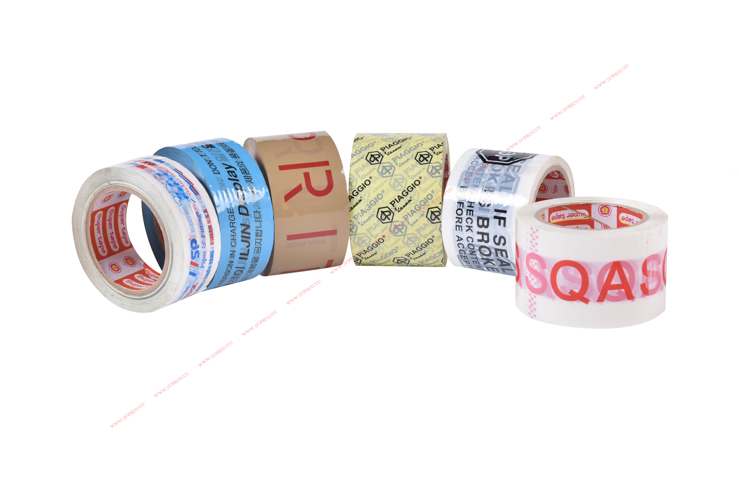 Băng keo OPP in logo chữ có Màu nền