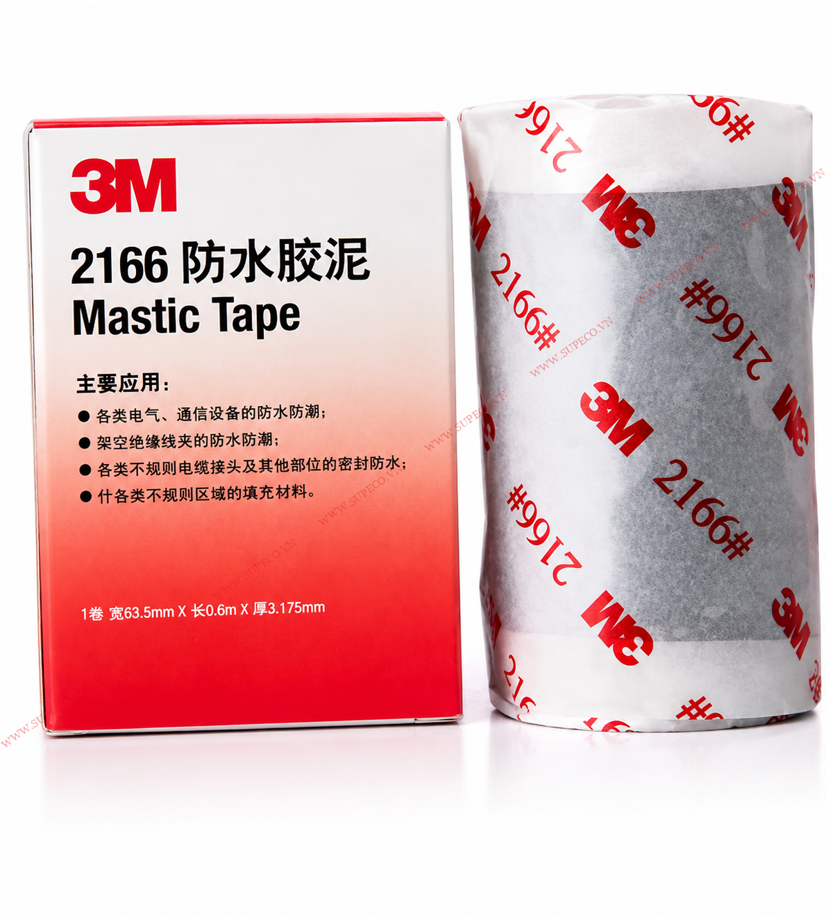 Băng keo điện cao su non 3M 2166 Băng keo điện cao su non 3M 2166